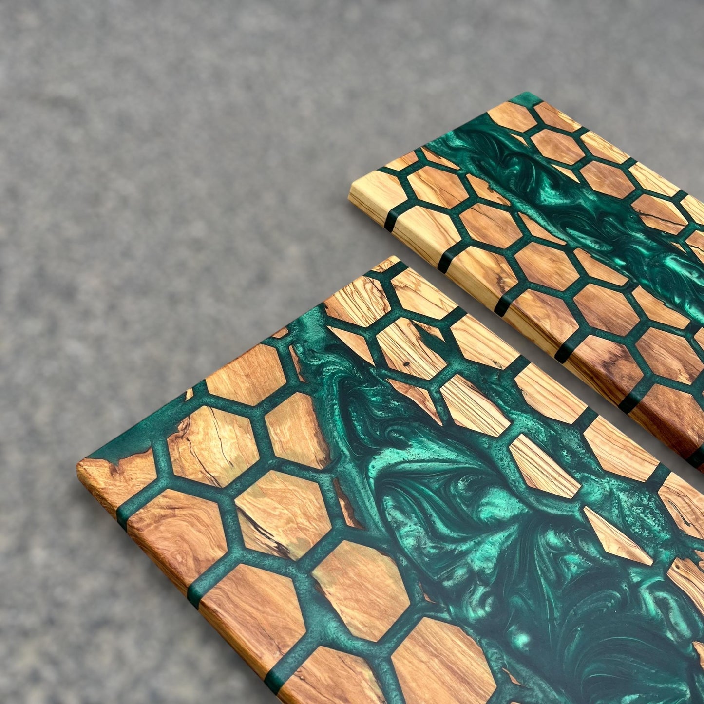 Customizable Resin Charcuterie Board: Olive Wood Cutting Board