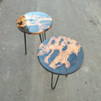 Handmade Olive Wood Epoxy Resin Coffee Table