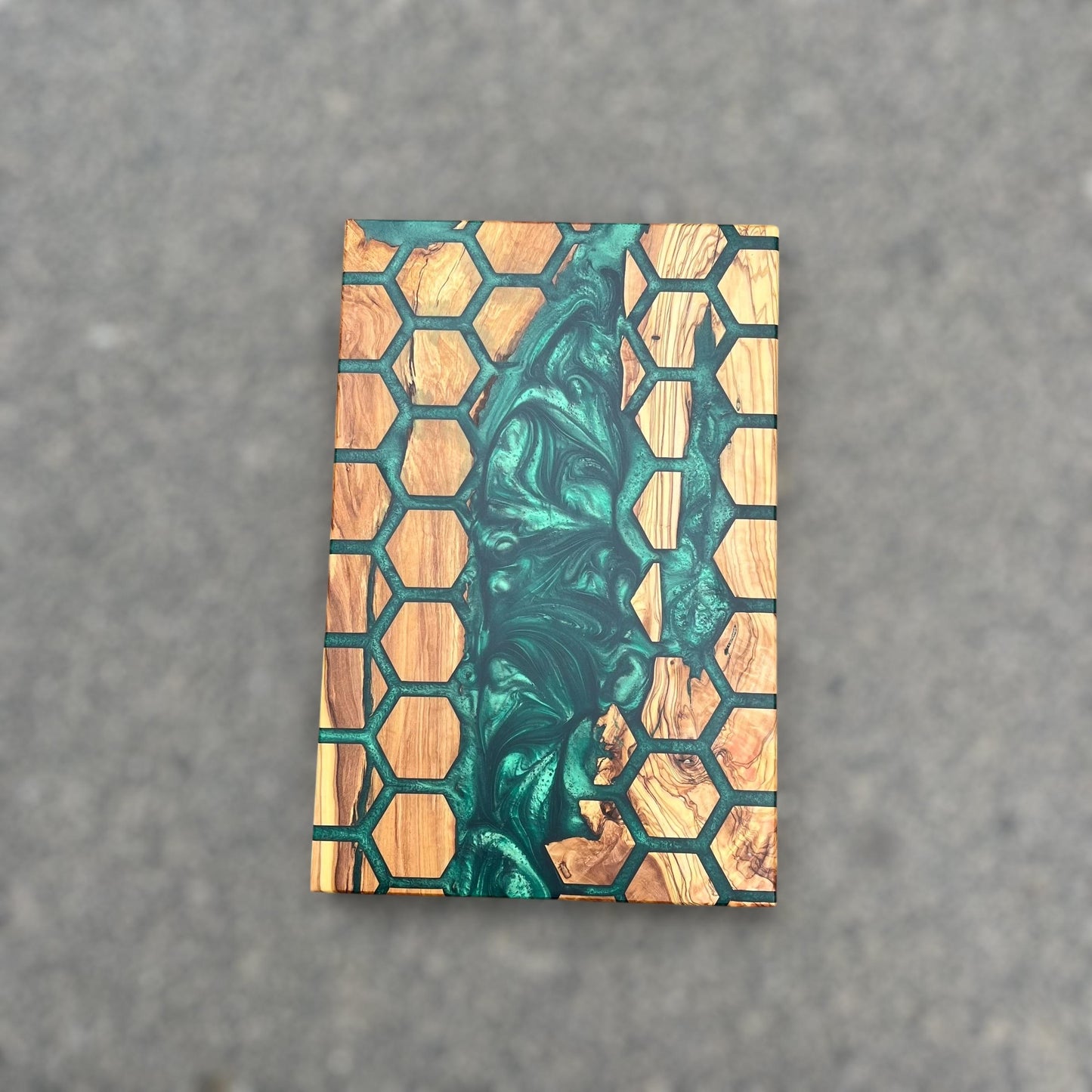 Customizable Resin Charcuterie Board: Olive Wood Cutting Board