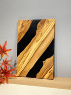 Customizable Handmade Resin River Charcuterie Board: First Christmas Gift