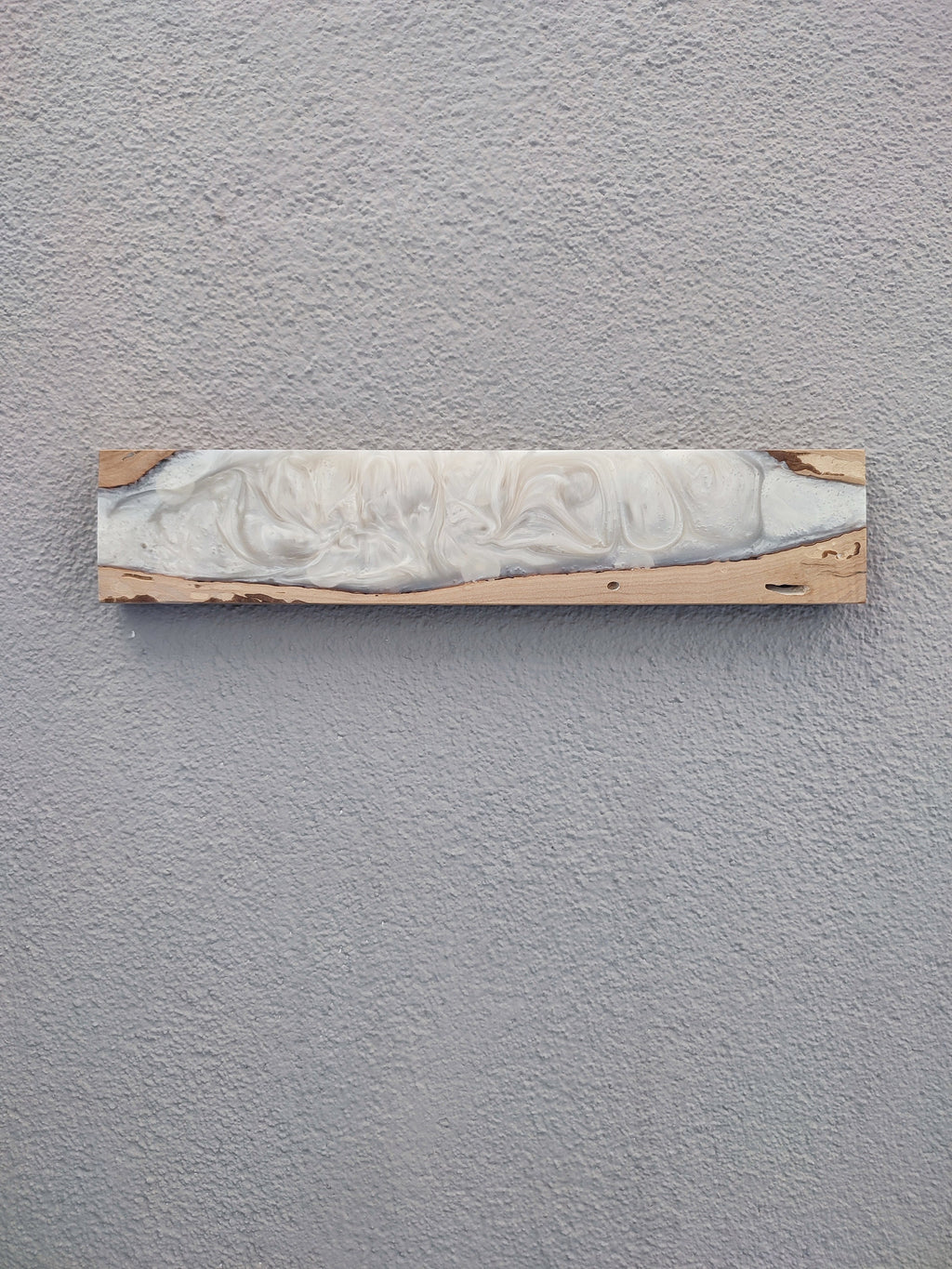 Handmade Walnut Wood Magnetic Knife Block with Resin
