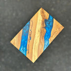 Personalized Resin Charcuterie Board: Olive Wood Cutting Board, New Home Gift